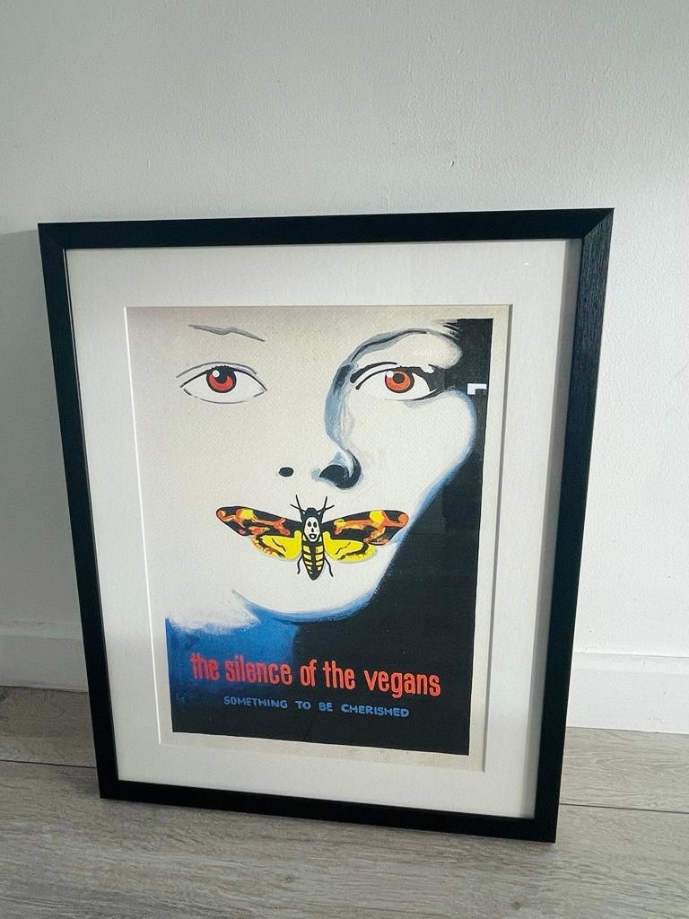 Silence of the Vegans Framed Print (Limited Edition)