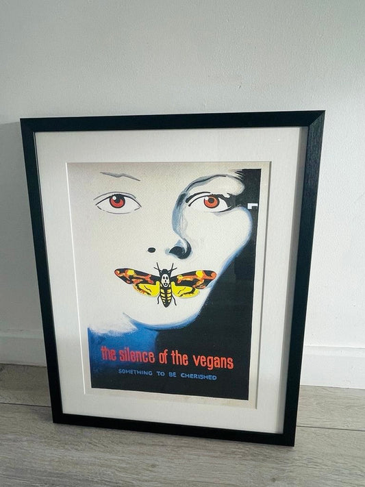 Silence of the Vegans Framed Print (Limited Edition)