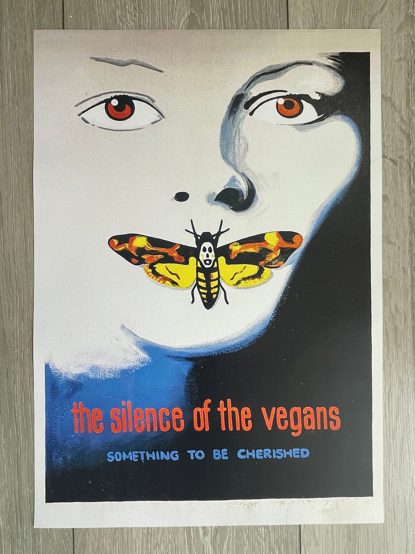Silence of the Vegans Print on 200g Paper (signed with message)