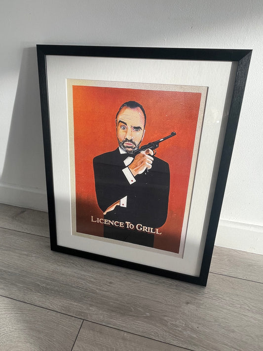 Licence to Grill Framed Print (Limited Edition)