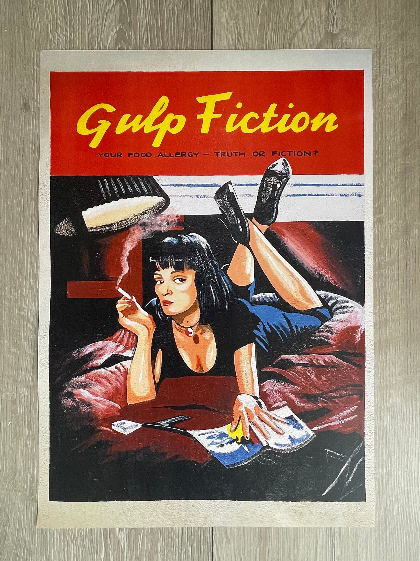 Gulp Fiction Print on 200g Paper (signed with message)